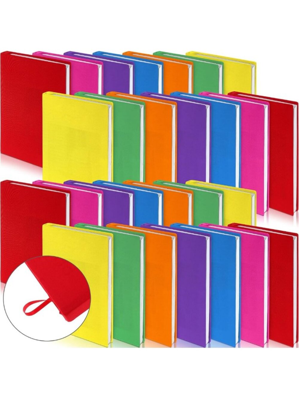 28 Pcs Stretchable Book Covers - Durable, Washable & Reusable Textbook